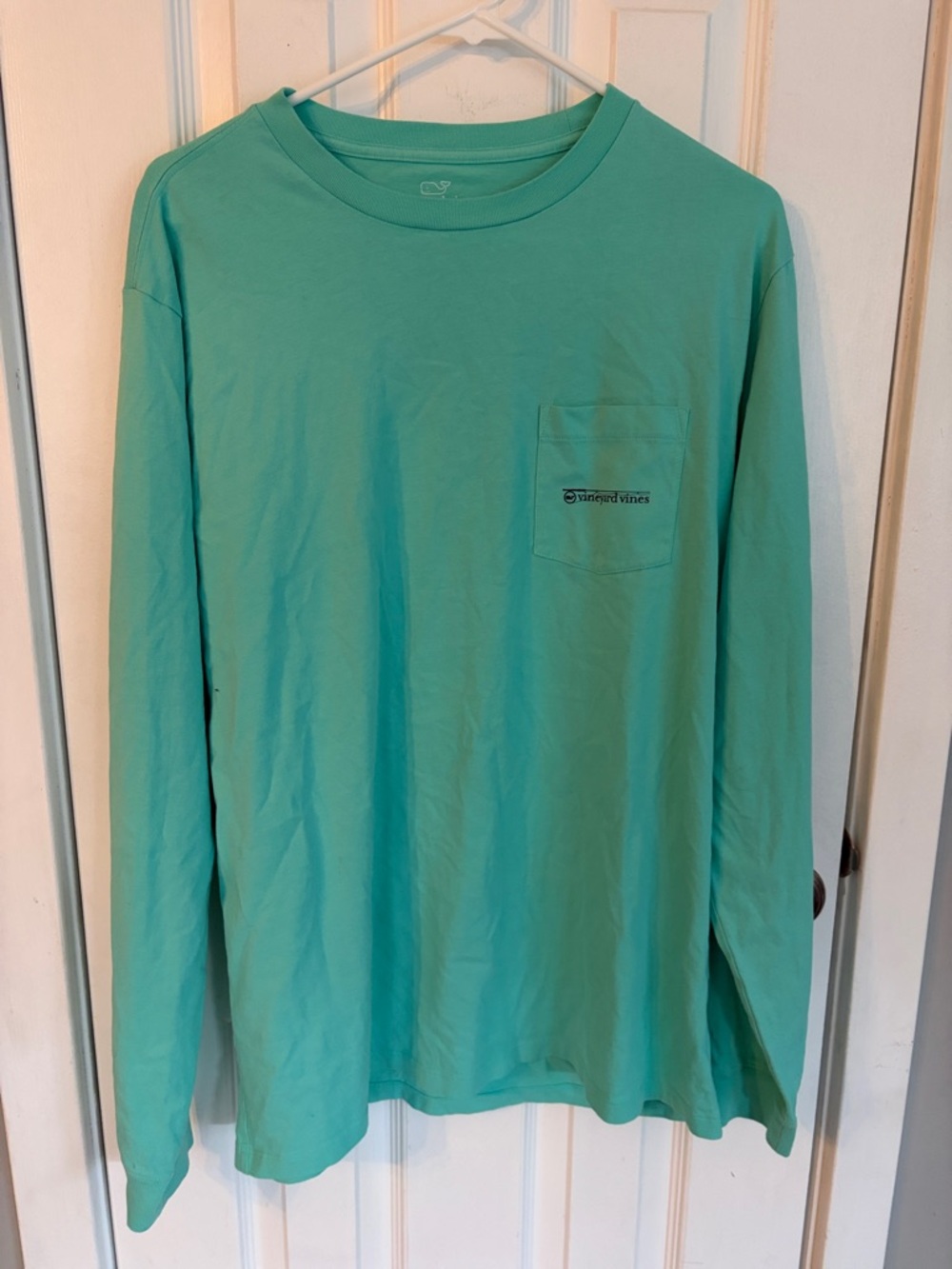Vineyard Vines Men's Long Sleeve Pocket Tee - Seafoam